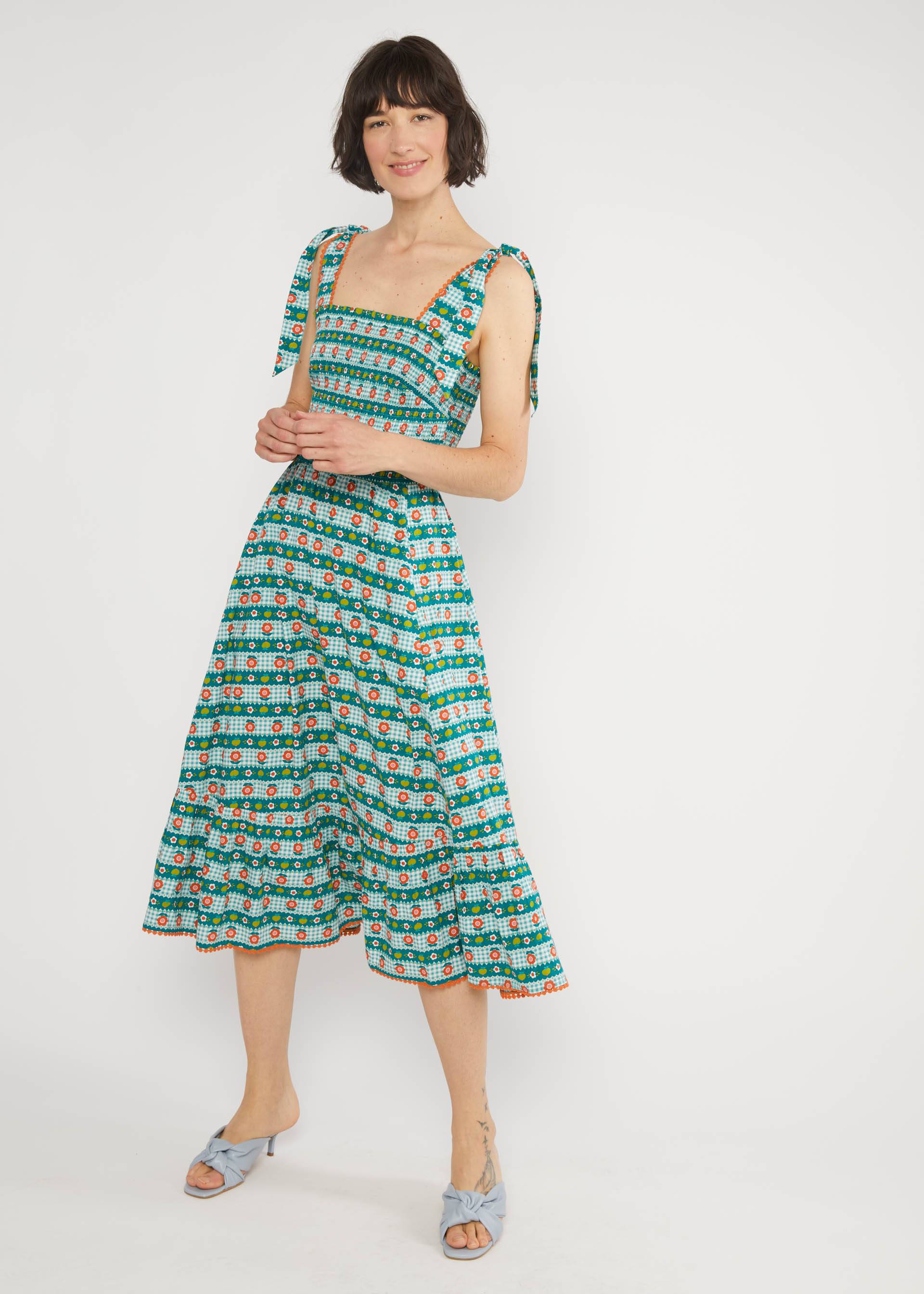 Midikleid Flowerchild, tiny picnic, Kleider, Grün