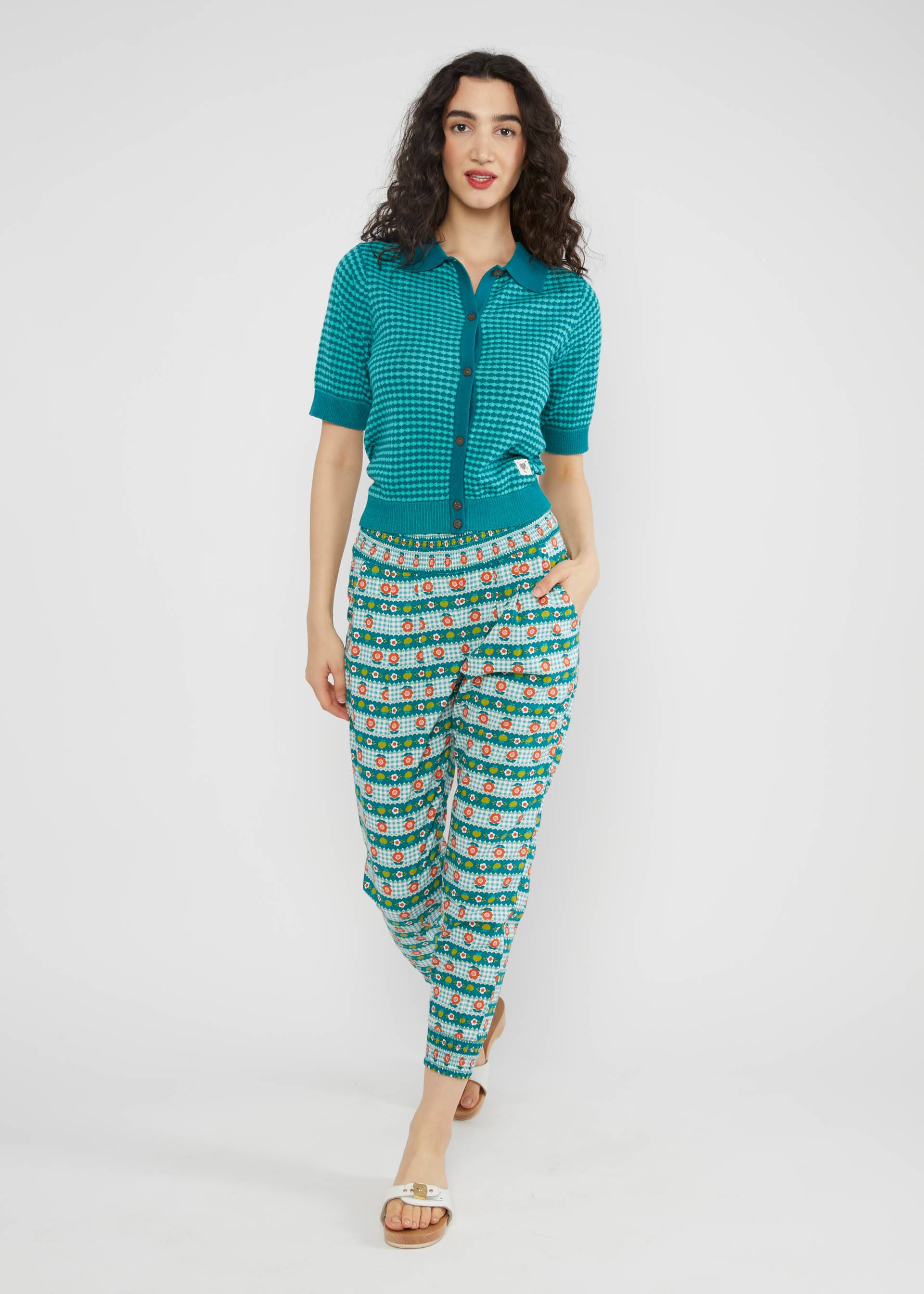 Sommerhose Madame Chouchou, tiny picnic, Hosen, Grün