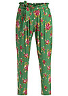 Pleat-Front Trousers high flying beauty, super bouquet, Trousers, Green