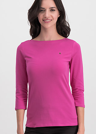 Jerseyshirt logo 3/4 sleeve, back to pink, Shirts, Rosa