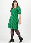 logo breton dress, jolly stripes, Dresses, Green