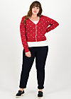 powerdots, super red dot, Strickpullover & Cardigans, Rot