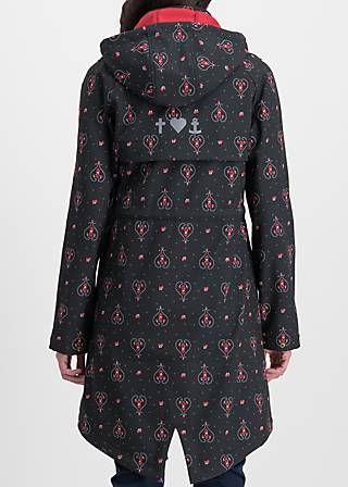 Softshelljacke swallowtail promenade, red hood, Jacken & Mäntel, Schwarz