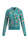 sweet little supergirl, super market, Zip jackets, Turquoise