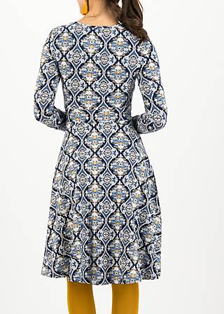 Jersey Dress cold days hot knot, silky snowflower, Dresses, Blue