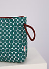 sweethearts washbag, tiny triangle, Accessoires, Green