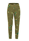 Thermo leggings walking on clouds, veggie love, Trousers, Green