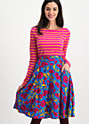 Circle Skirt glamourous grace, popping poppy, Skirts, Blue