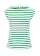 Top Boxy Babe, caravan stripes green, Shirts, Grün