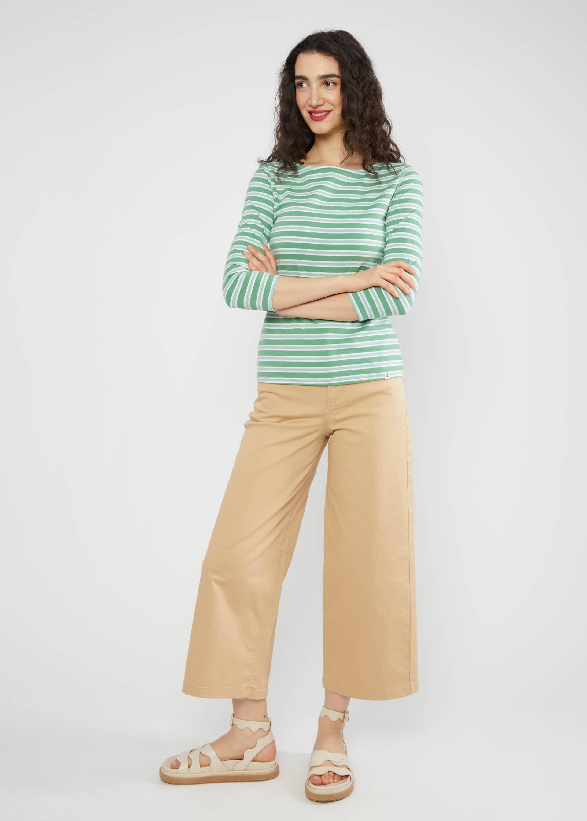 Streifenshirt Oh Marine, caravan stripes green, Shirts, Grün