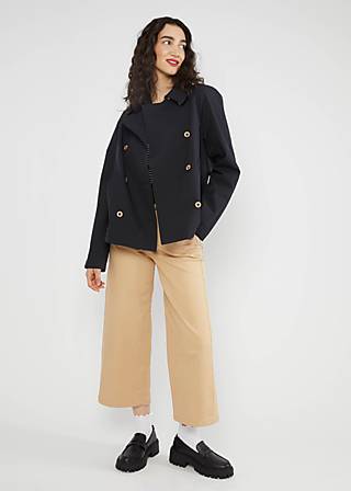 Softshelljacke Tiny Trench, leo dots black, Jacken & Mäntel, Schwarz