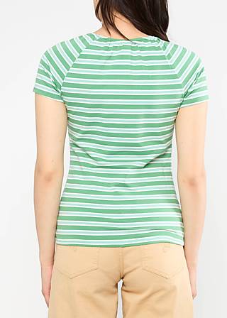 T-Shirt Vintage Heart, caravan stripes green, Shirts, Grün