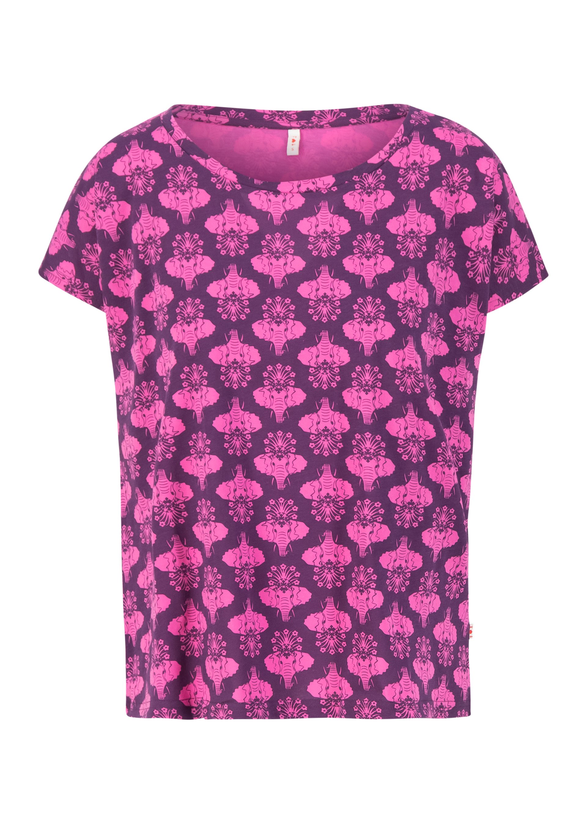 T-Shirt the blousy, pink elephants, Shirts, Lila
