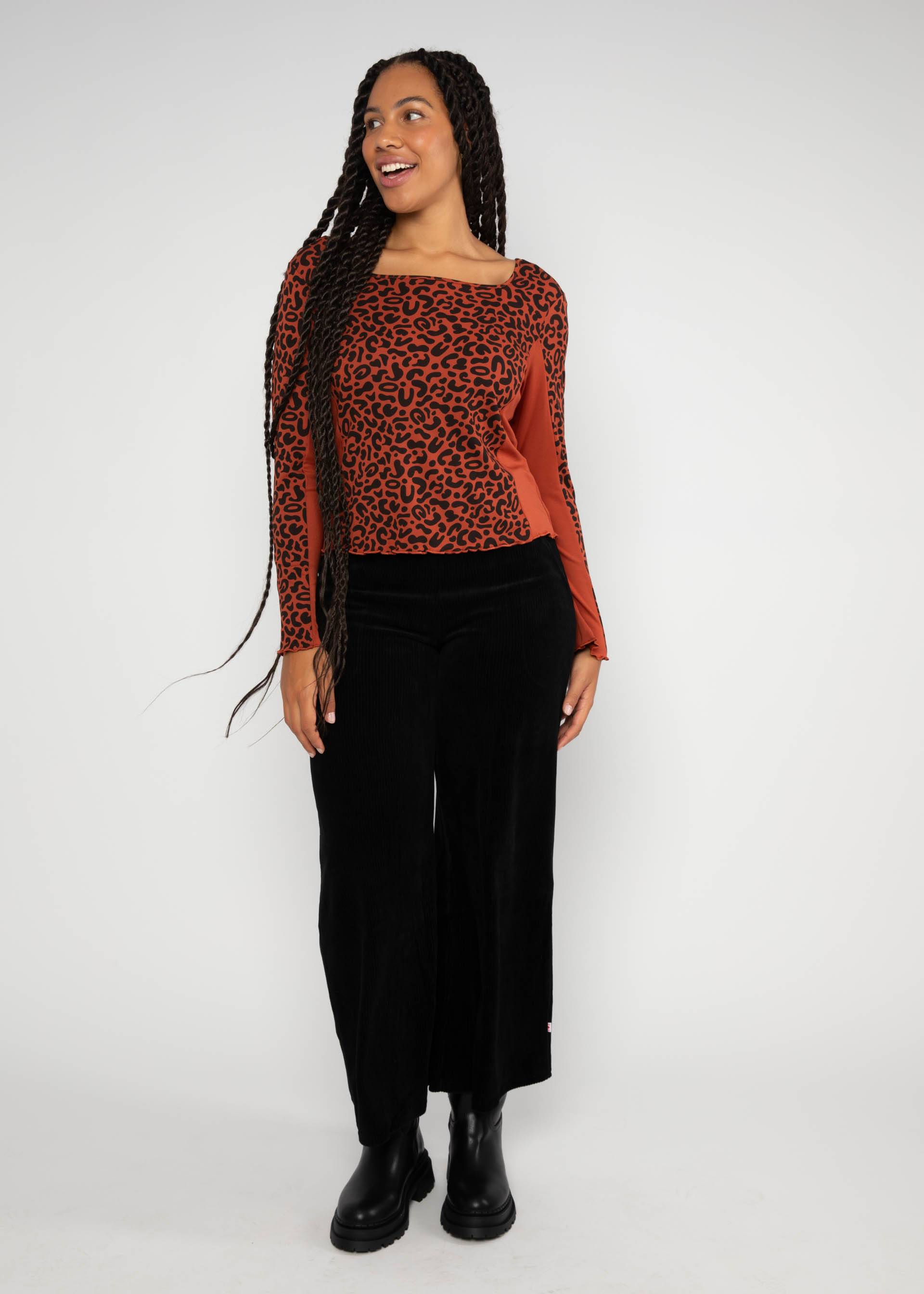 Culotte Jolly Marleen, fine needle black, Hosen, Schwarz