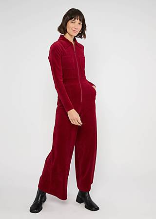 Jumpsuit Jolly Molly, fine needle red, Jumpsuits, Rot