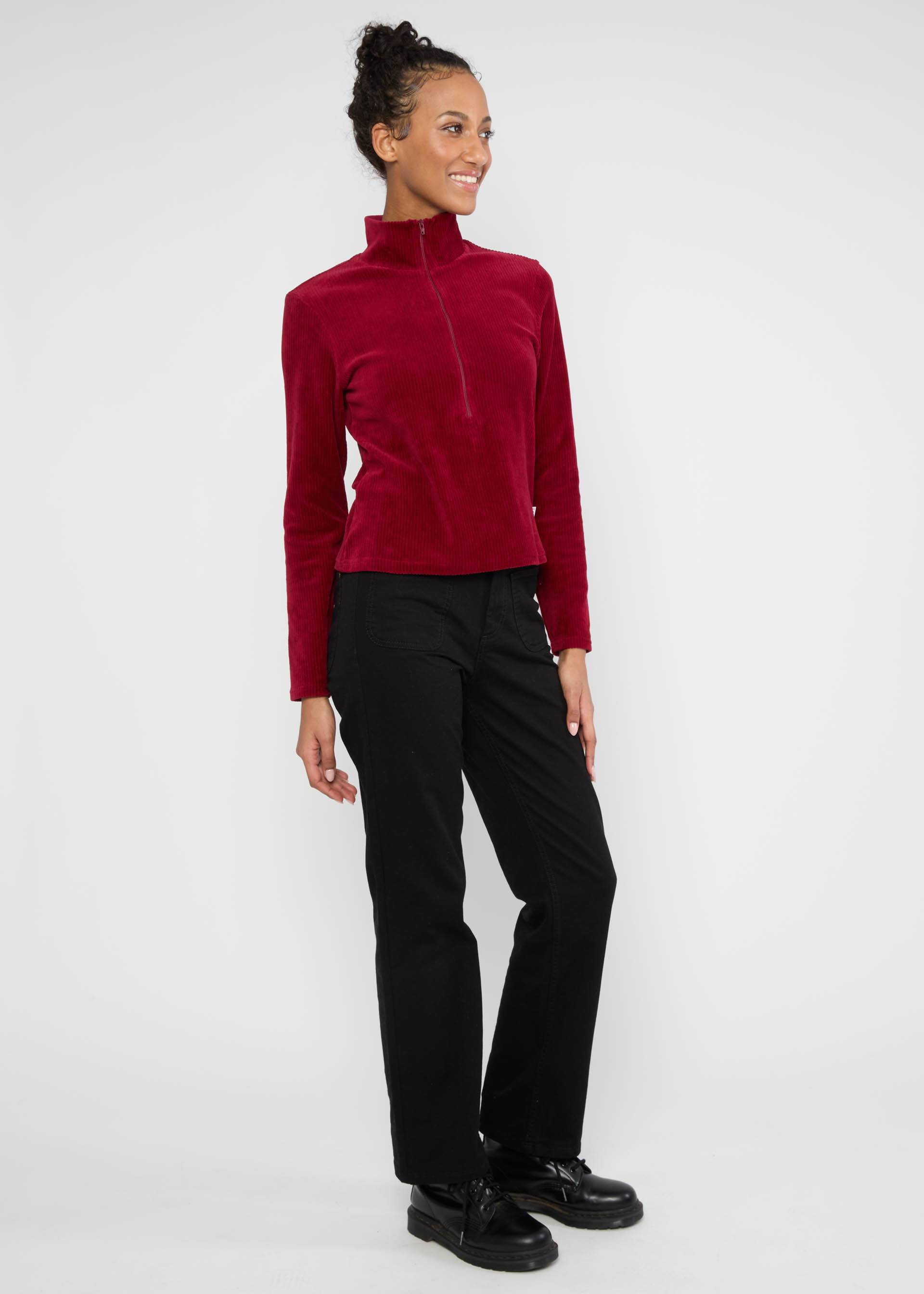Turtleneck Jumper Jolly Troyer, fine needle red, Tops, Red