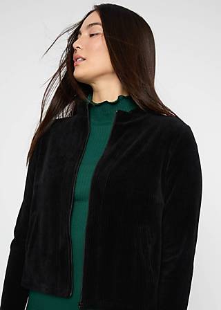 Zip-Jacke Jolly Zip up, fine needle black, Sweatshirts & Hoodies, Schwarz