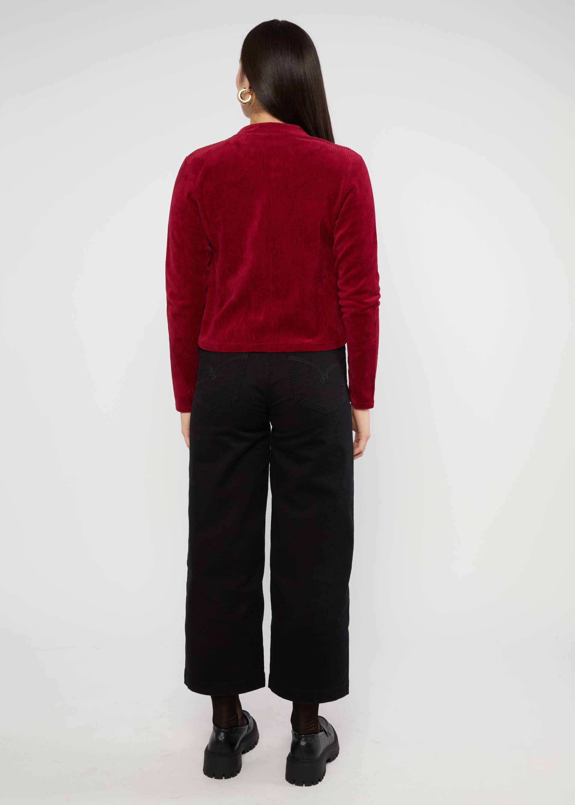 Zip jacket Jolly Zip up, fine needle red, Sweatshirts & Hoodies, Red