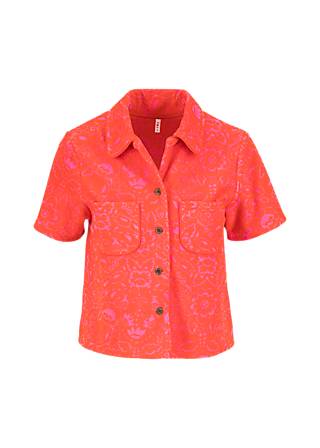 Top Off Shore Shimmy, holy flores de rosa, Tops, Red