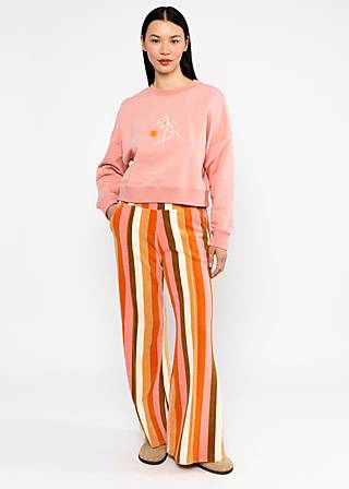 Slacks Bell Bottom Beauty, sunny spirit stripe, Trousers, Brown