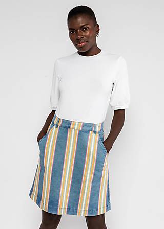 Jeansrock Coquetry Charm Marquee, summertime stripes, R&ouml;cke, Blau