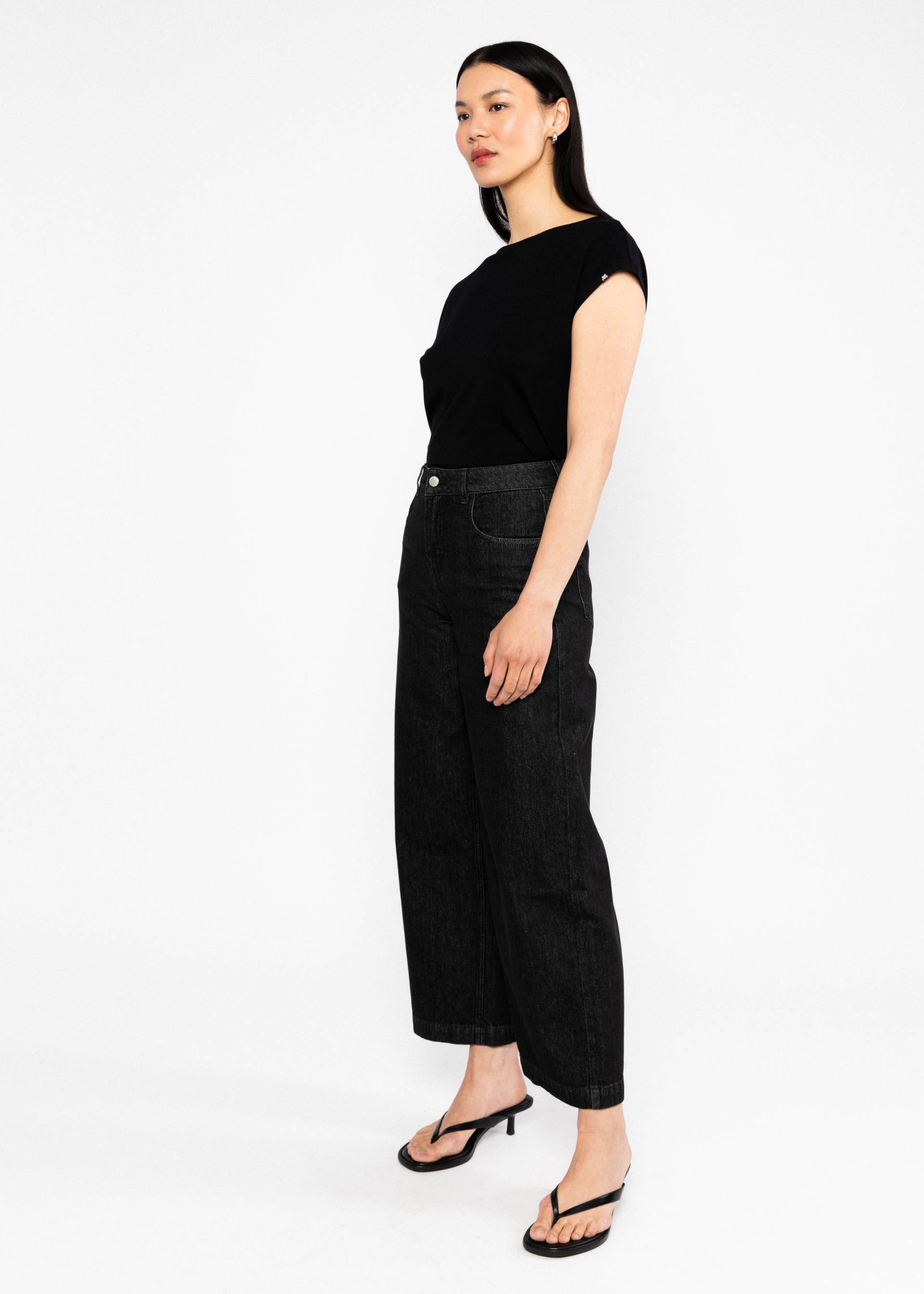 Jeanshose Lene Lou, midnight ash denim, Hosen, Schwarz