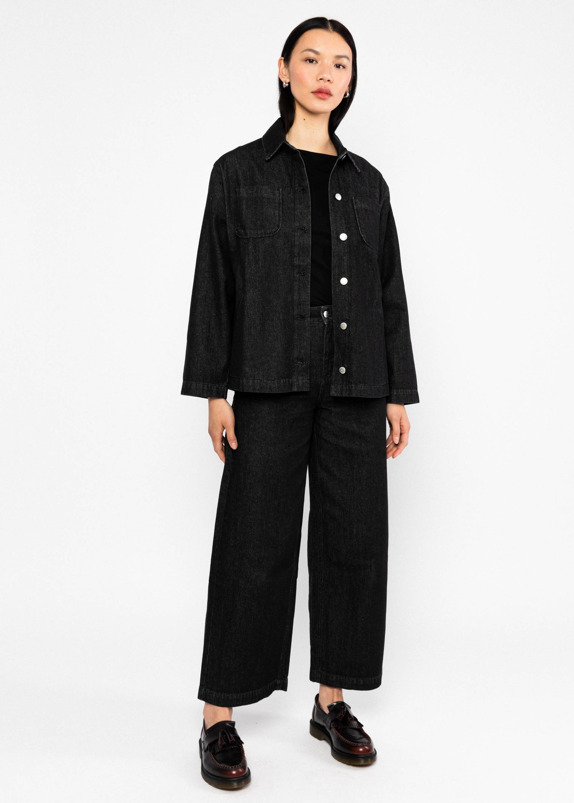 Hemdjacke Love Shack, midnight ash denim, Jacken & M&auml;ntel, Schwarz