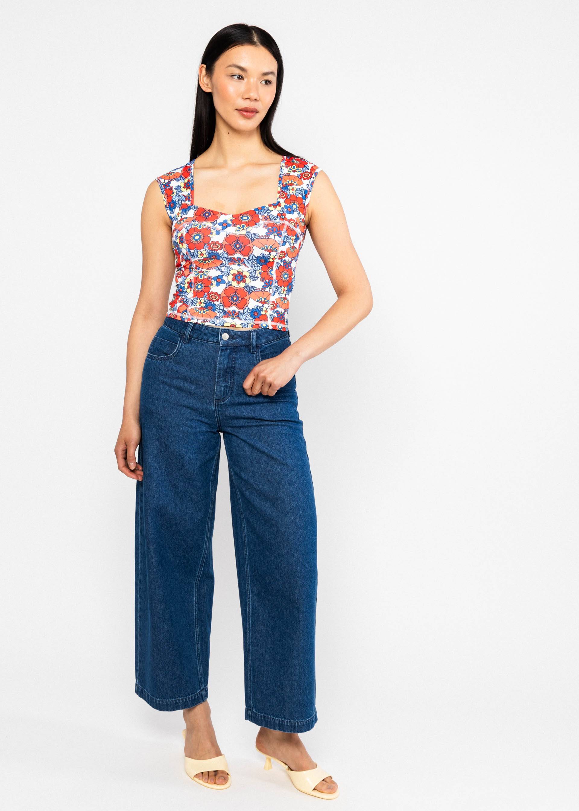 Sleeveless Top Lovely Booster, go to sport my dear, Tops, White