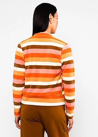 Terry Jacket Terry me Zip up, sunny spirit stripe, Cardigans, Brown