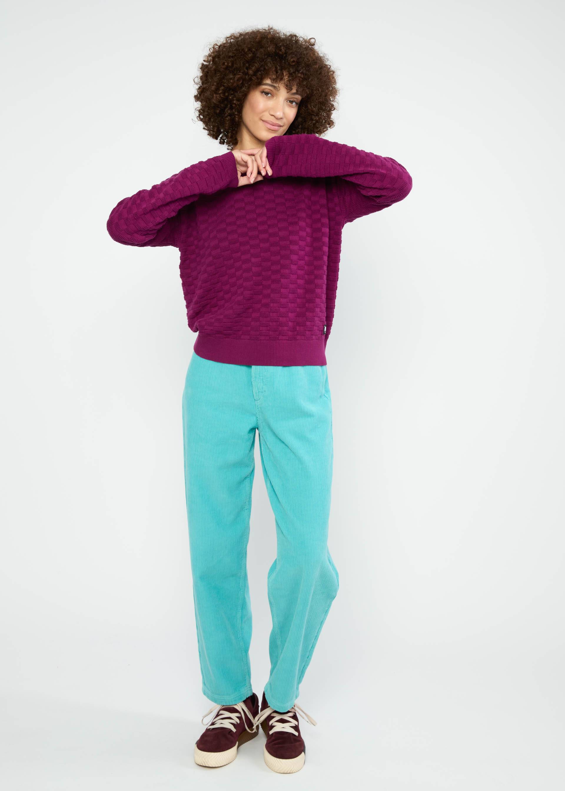 Strickpullover Chic Promenade, diamond knit pink, Strickpullover, Lila