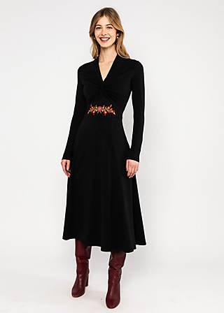 Jerseykleid Hot Knot Shawl, black and strong, Kleider, Schwarz