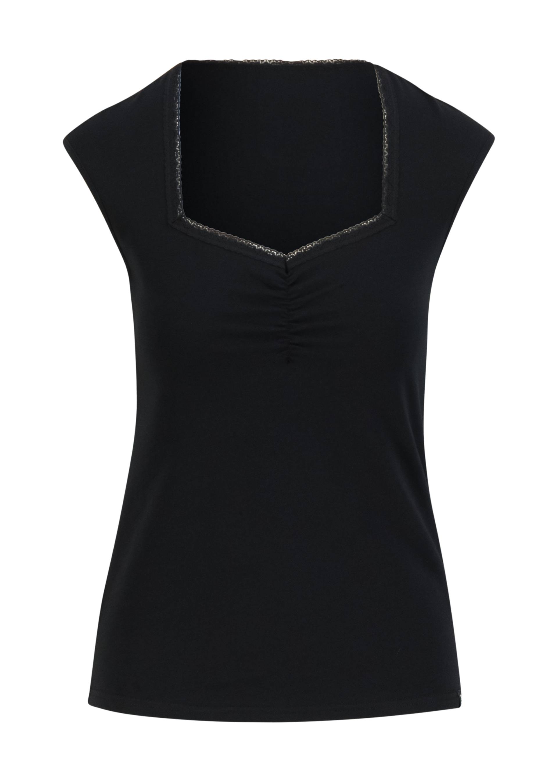 Sleeveless Top Let Romance Rule, black and strong, Tops, Black