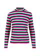 Breton shirt Lonely Lips Turtle, magical rainbow stripes, Tops, Black