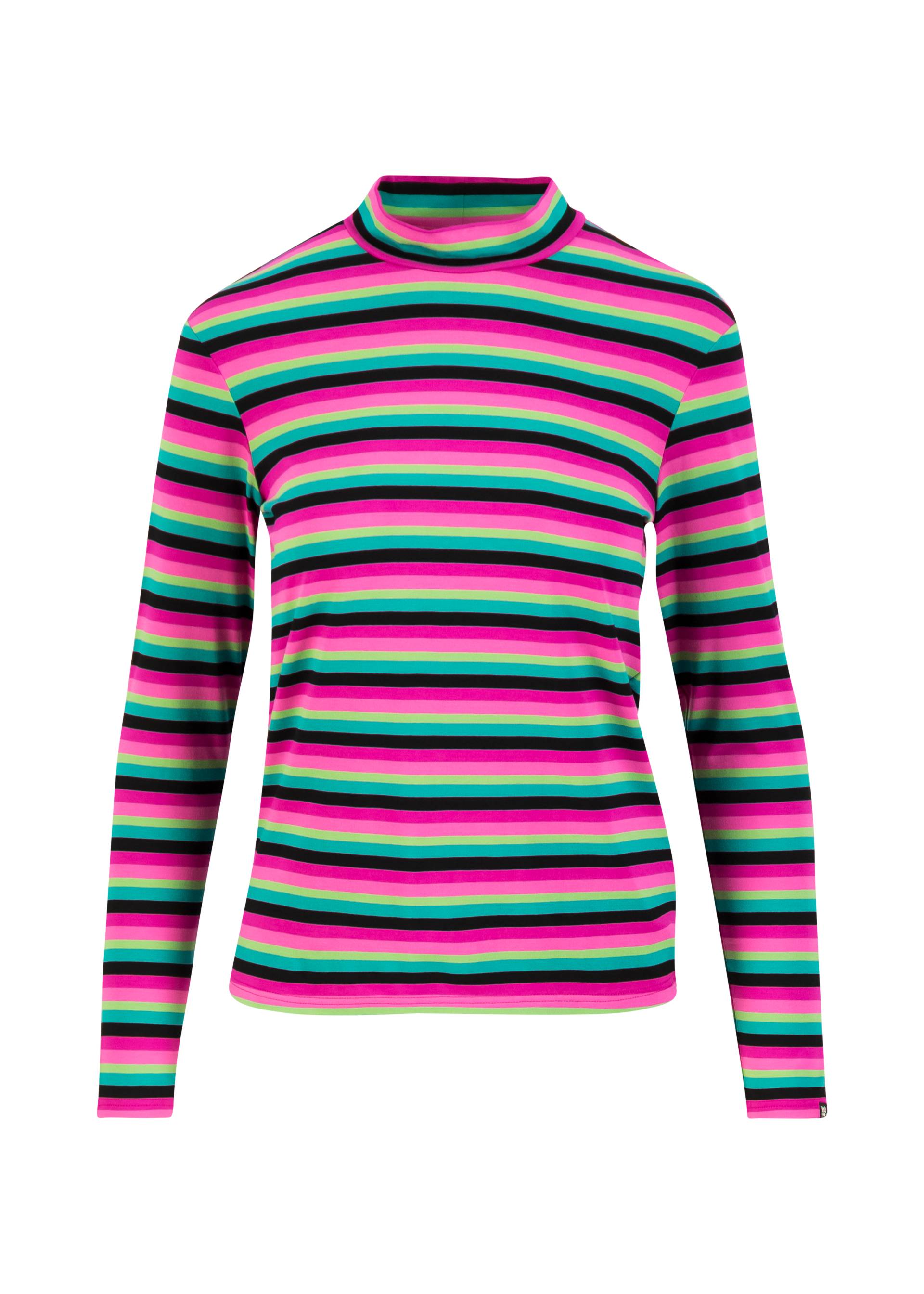 Breton shirt Lonely Lips Turtle, magical rainbow stripes, Tops, Black