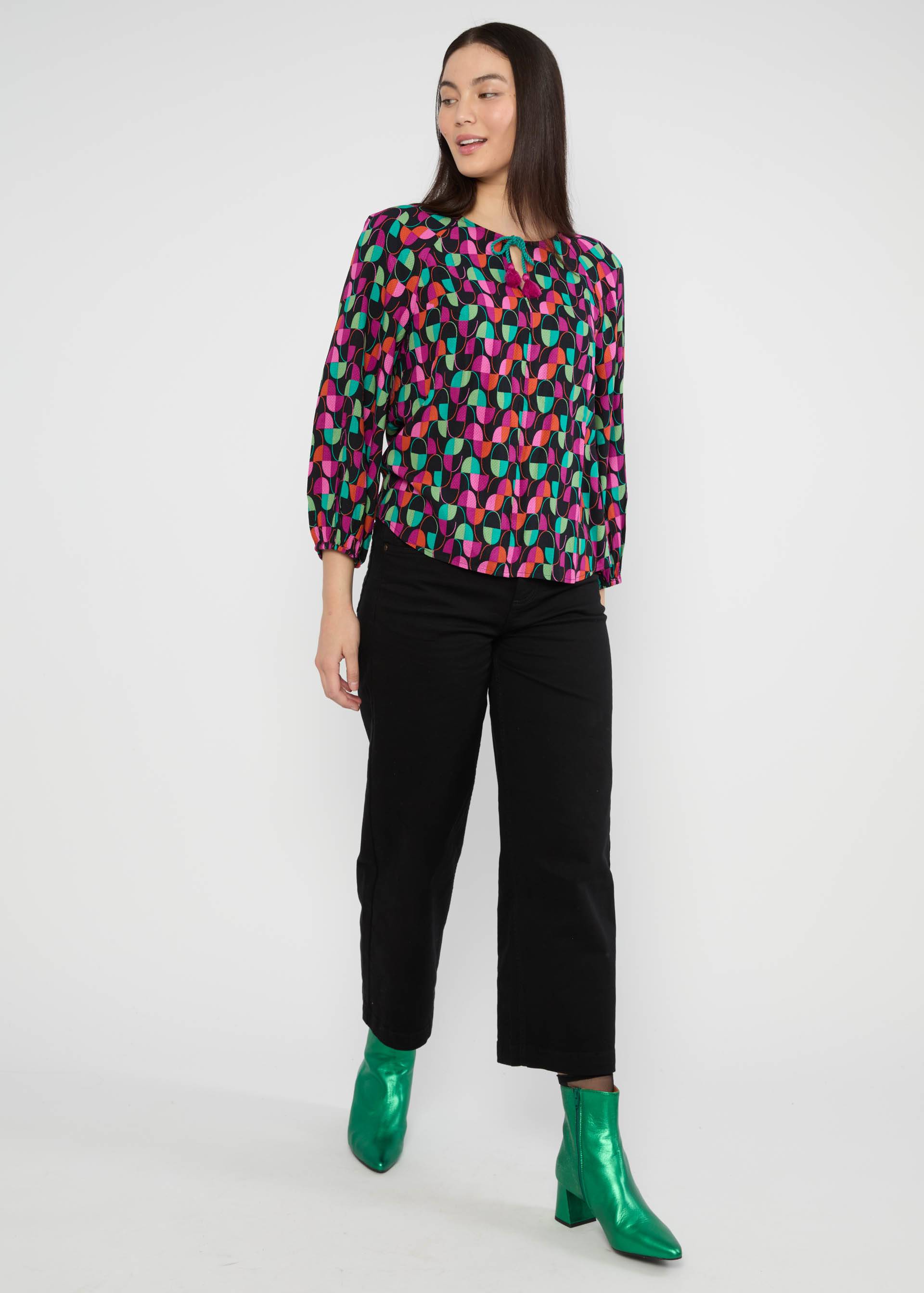 Bluse Memories of Mary, illusionist of dreams, Blusen & Tuniken, Schwarz