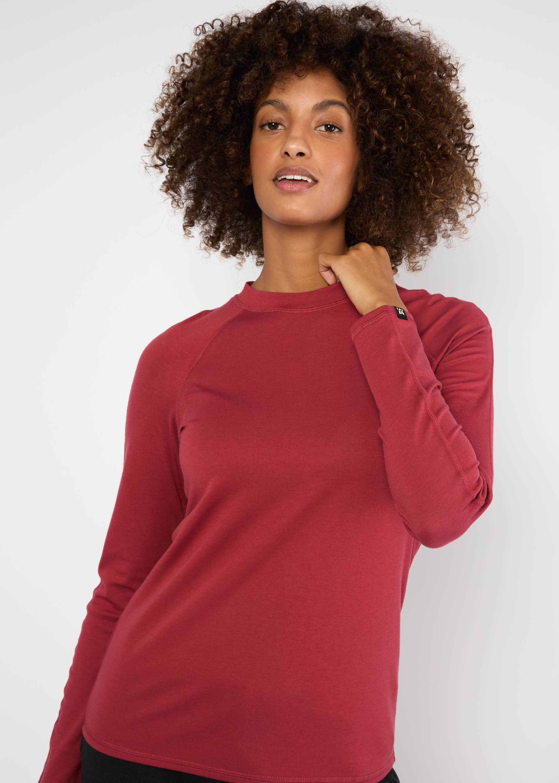 Longsleeve Rad Rebel, flying bird red, Tops, Red