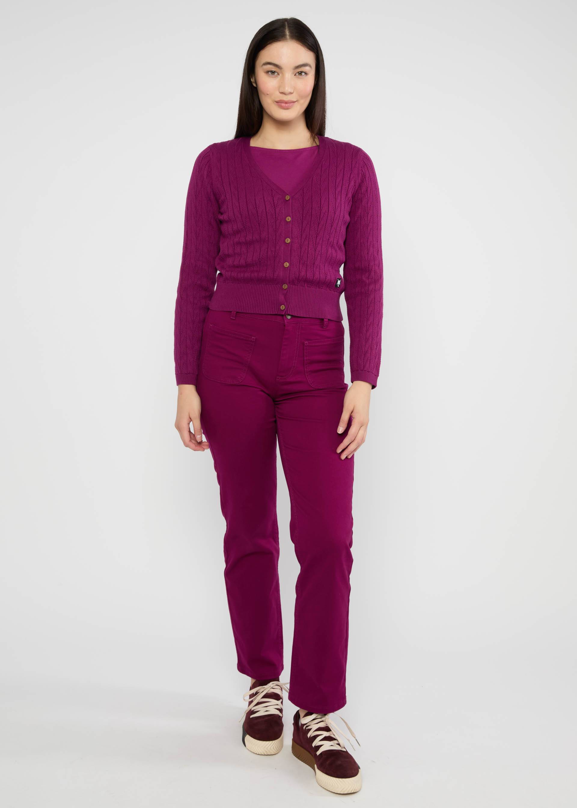 Cardigan Save the World, starlight pink knit, Cardigans, Lila