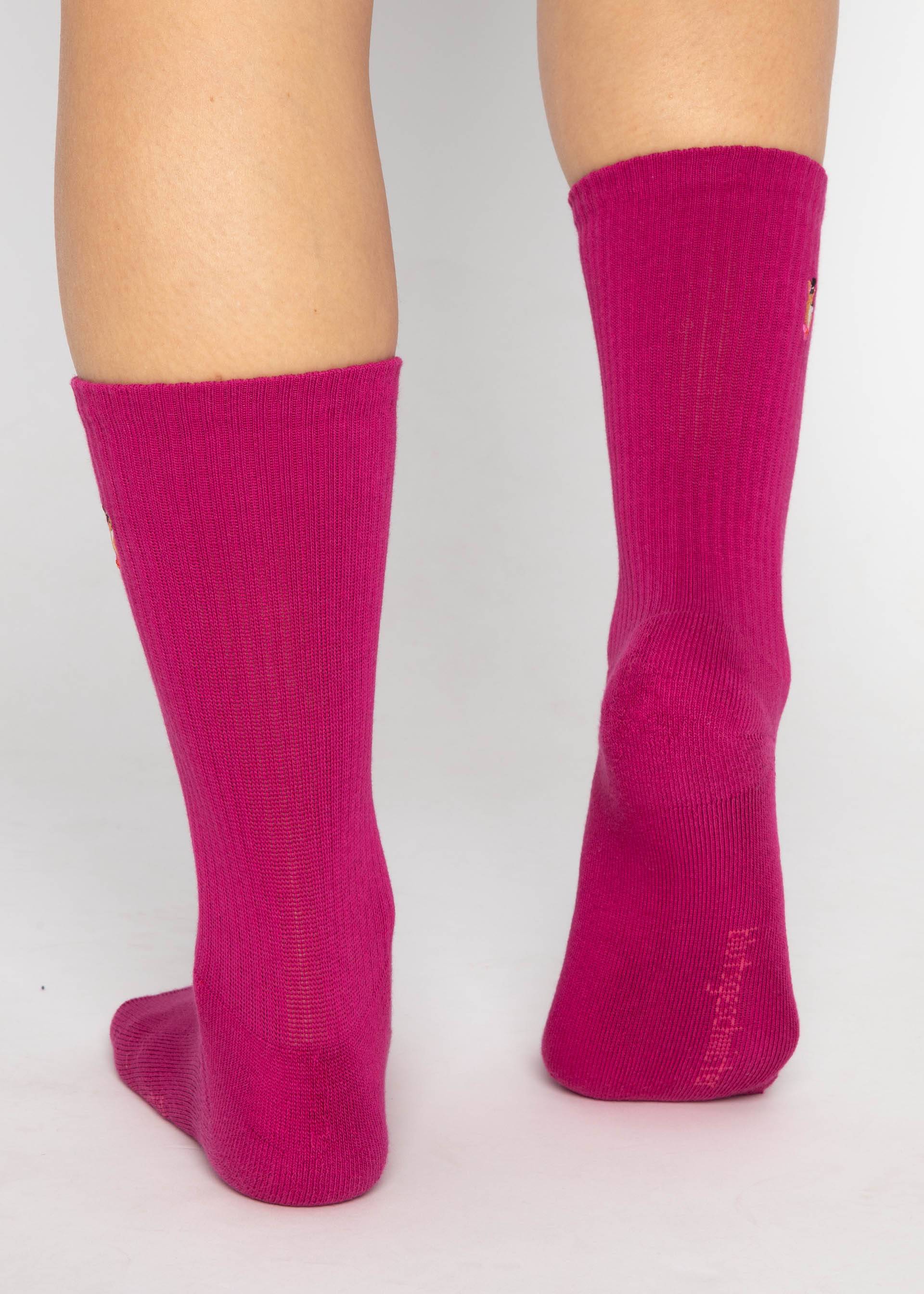 Baumwollsocken Sensational Steps Sport, clever as fox socks, Socken, Rosa