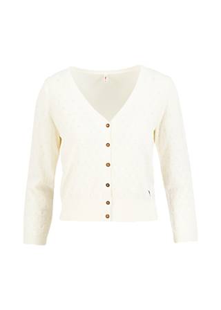 Cardigan Sweet Petite, white grapes knit, Cardigans, White