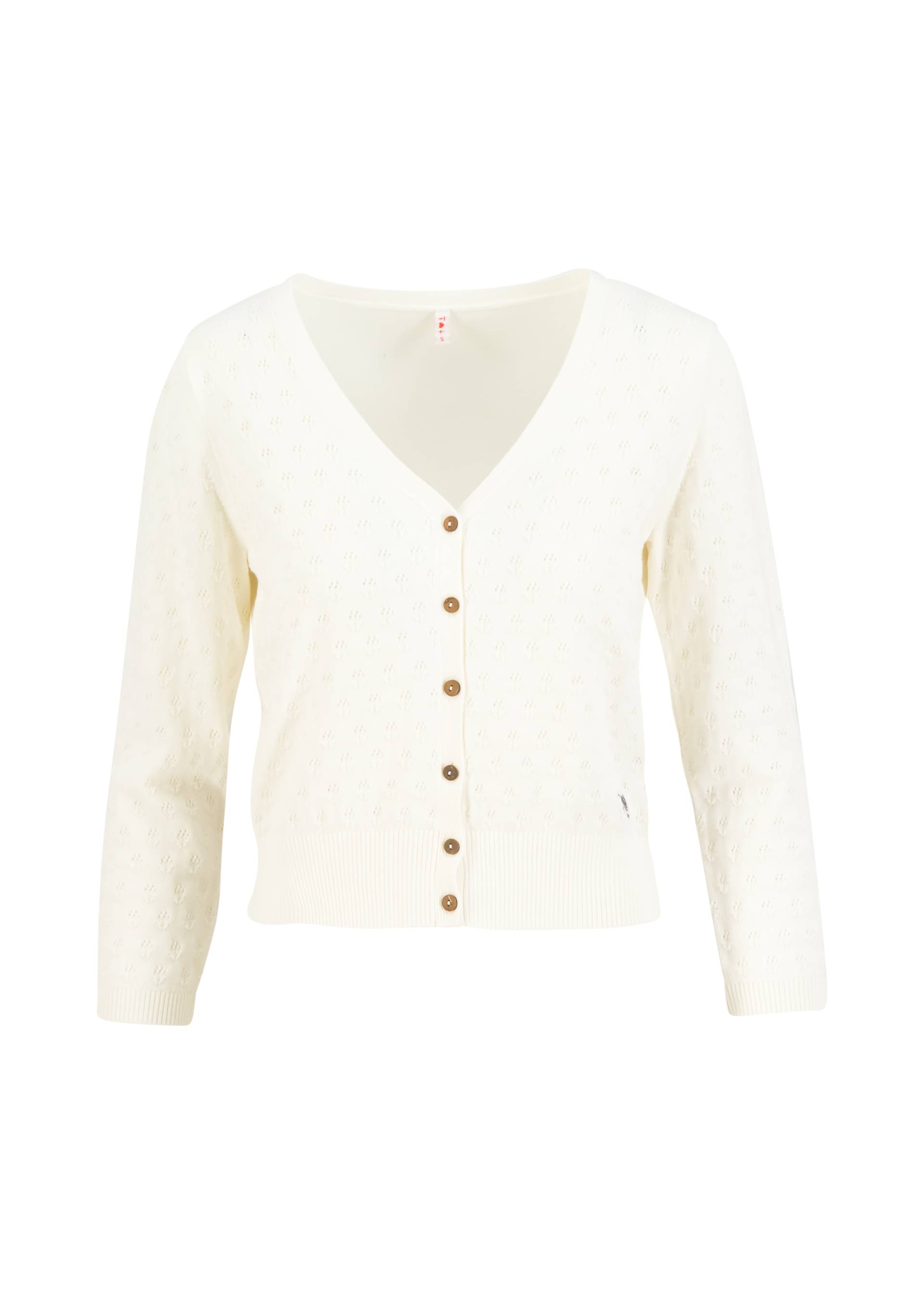 Cardigan Sweet Petite, white grapes knit, Cardigans, White