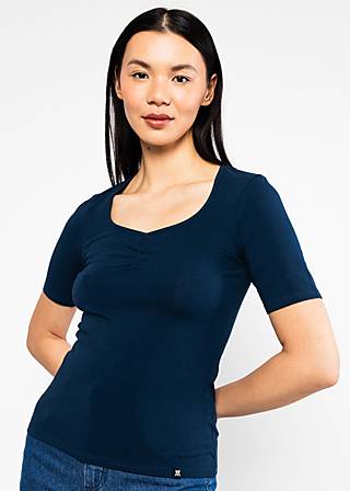 T-Shirt Balconnet F&eacute;minin, dark ultramarine blue, Shirts, Blau