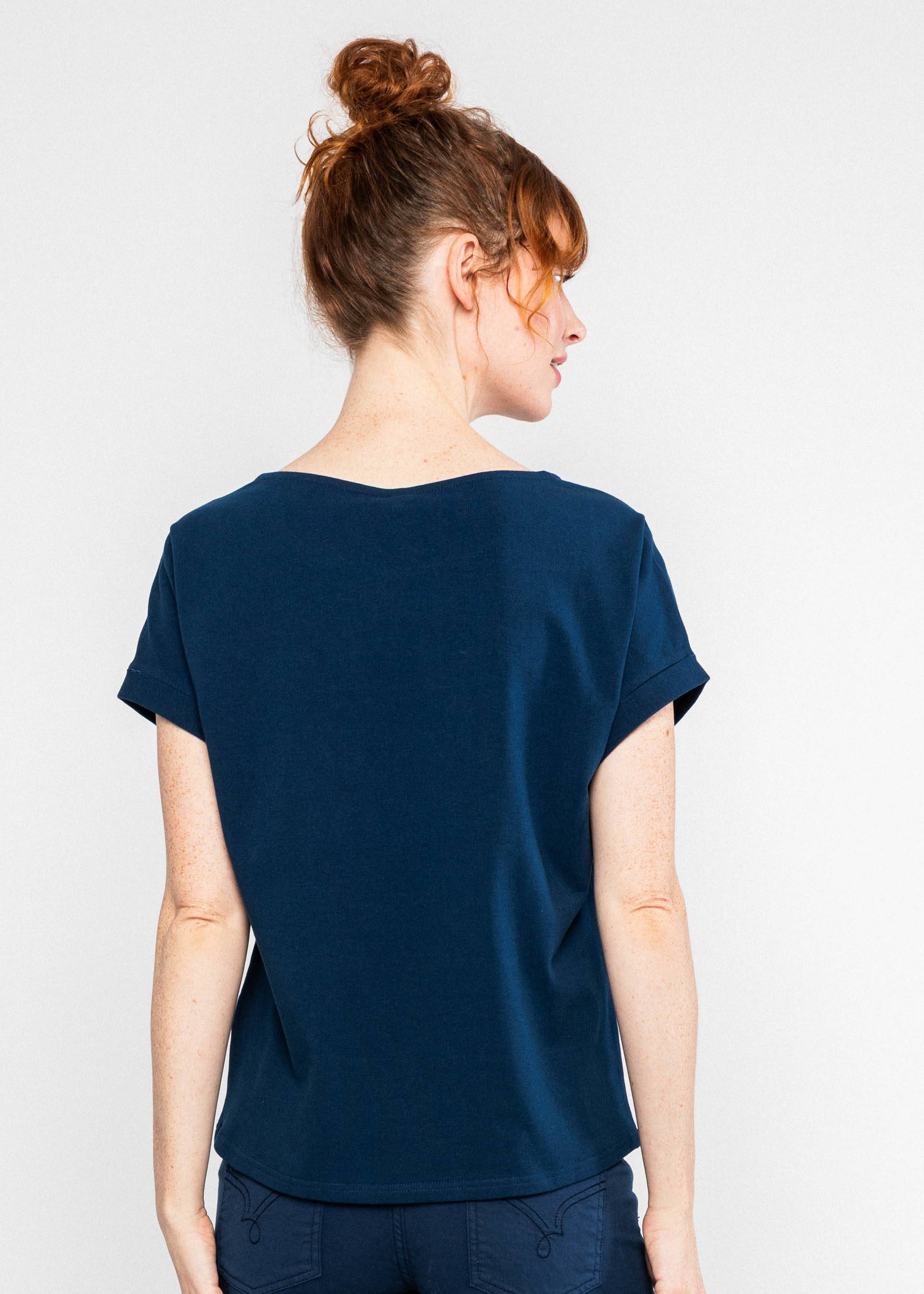 Jersey Top Glow and Grow, dark ultramarine blue, Tops, Blue