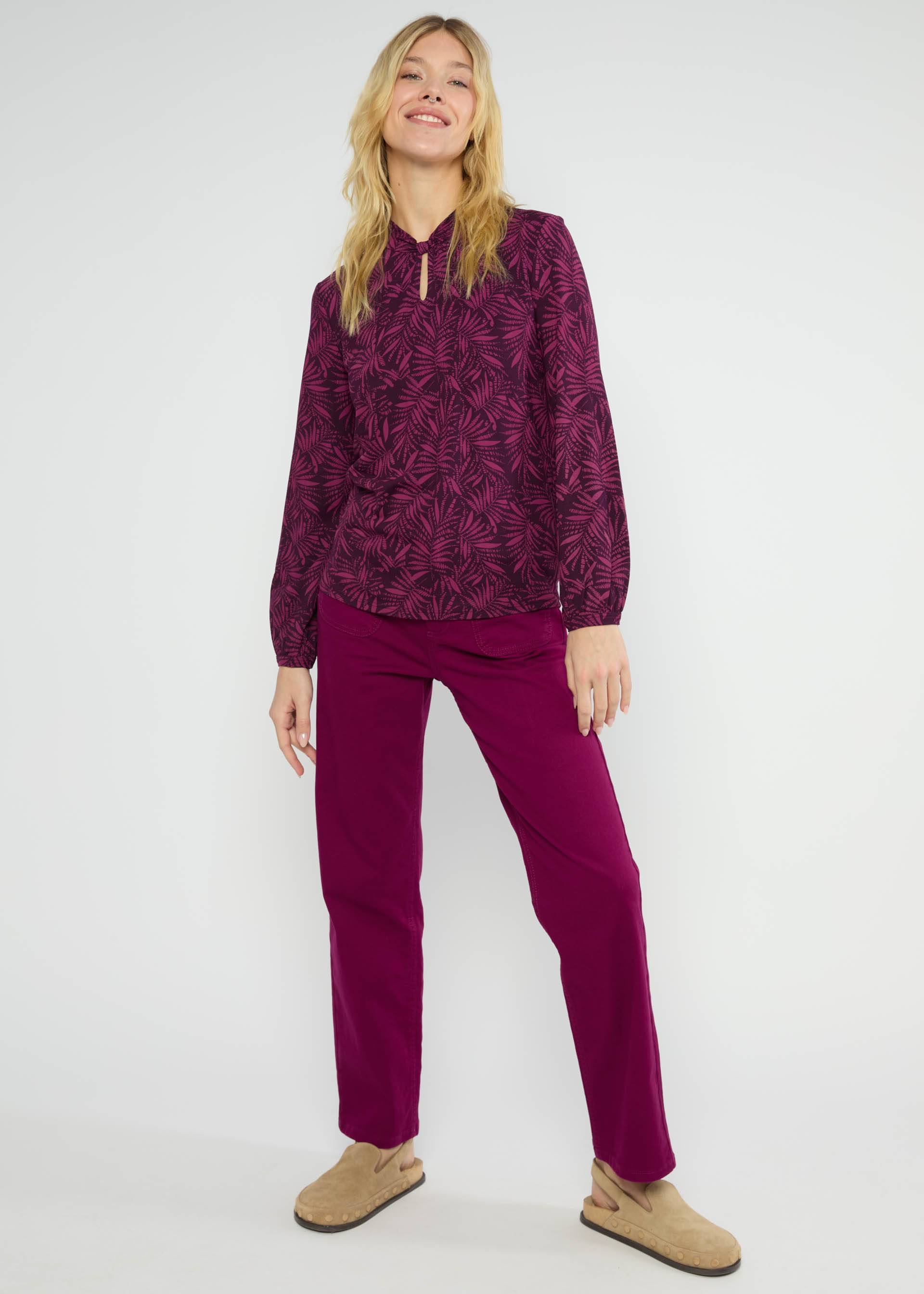 Longsleeve Oh my Knot, midnight paradise, Tops, Red