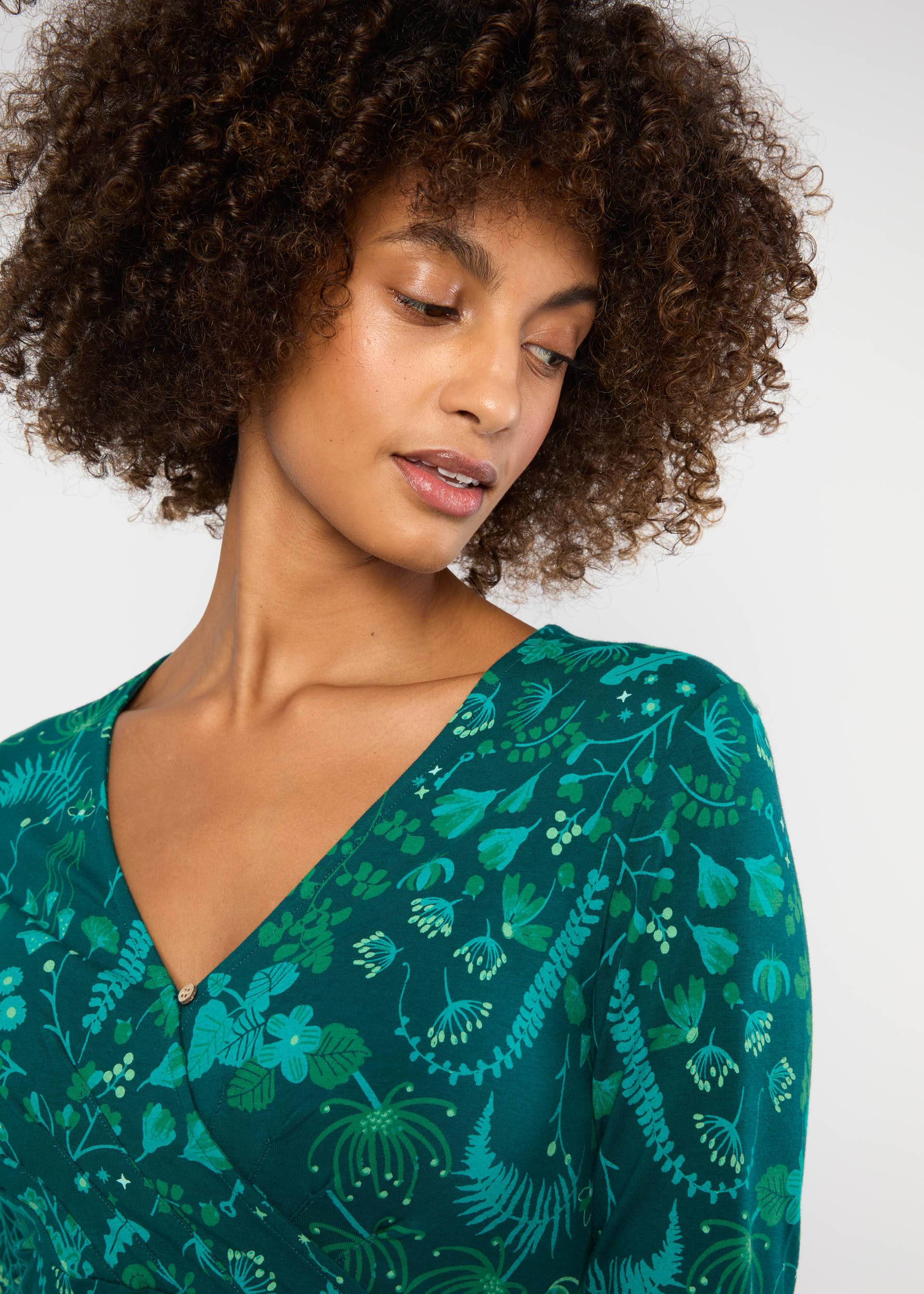 Jerseykleid Shalala Tralala, magical night walk, Kleider, Grün