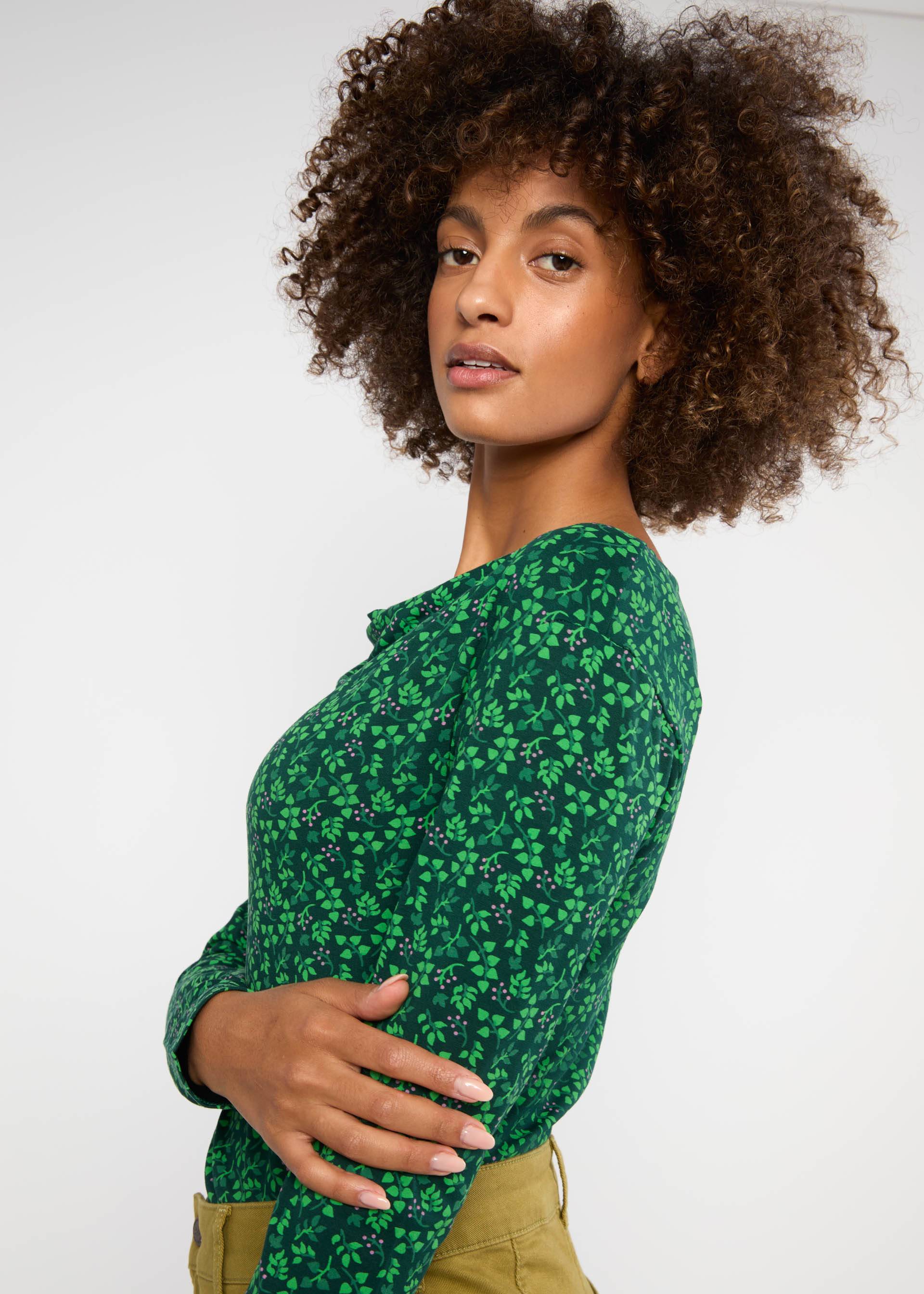 Jersey Top Wishful Waterfall, little ivy, Tops, Green