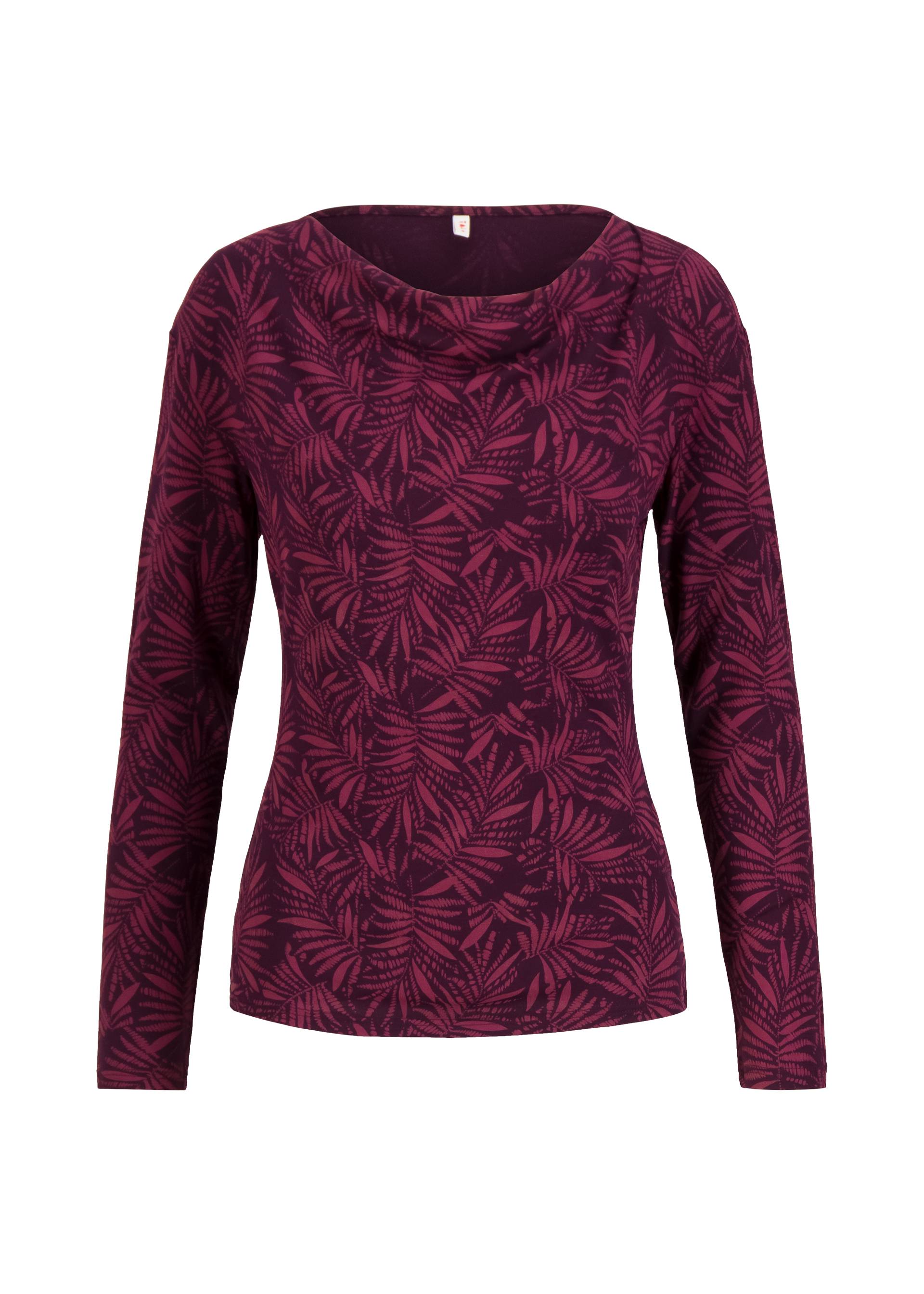 Jersey Top Wishful Waterfall, midnight paradise, Tops, Red