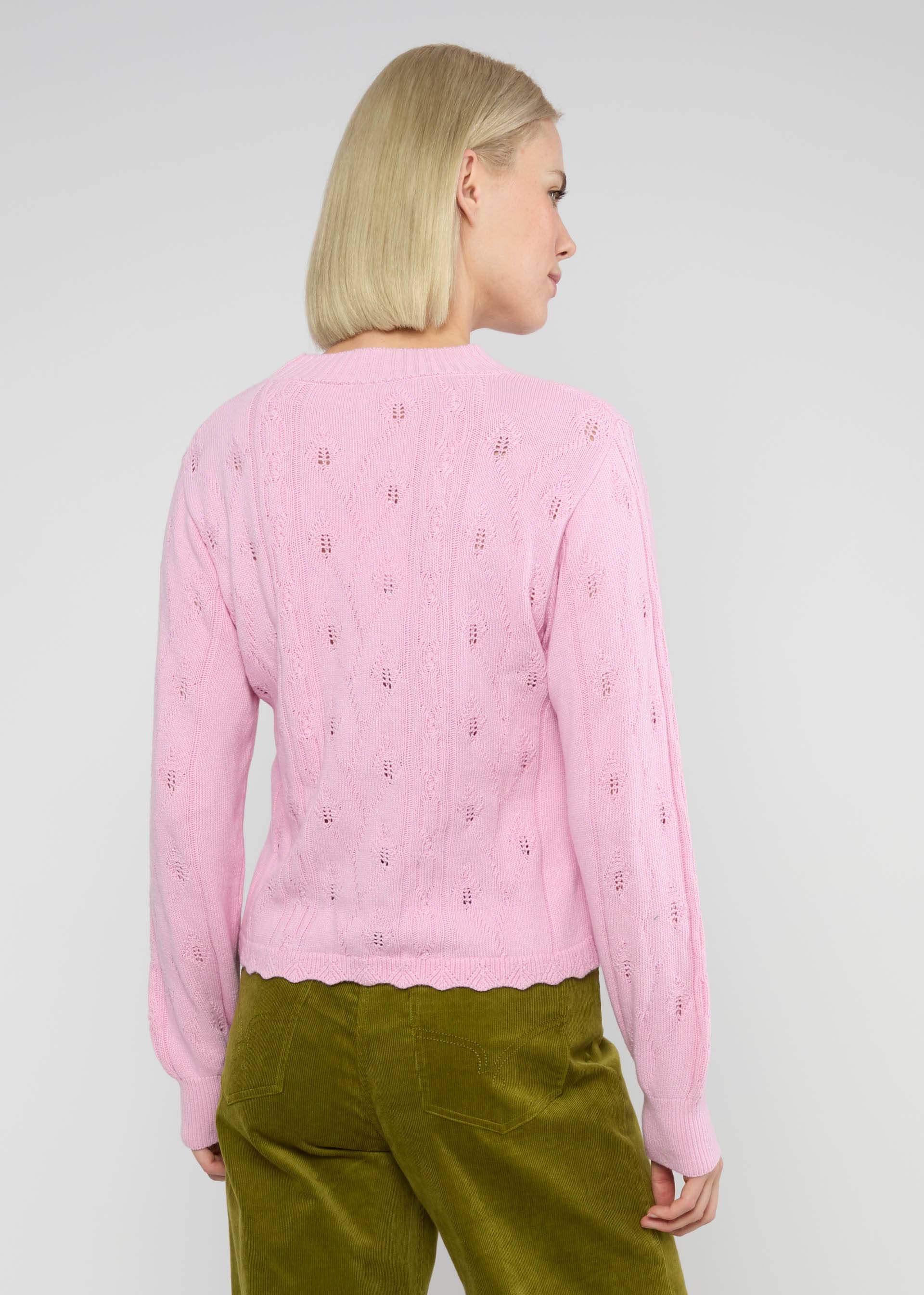 Strickpullover Fine Craft Crew, soft cold pink, Strickpullover, Rosa