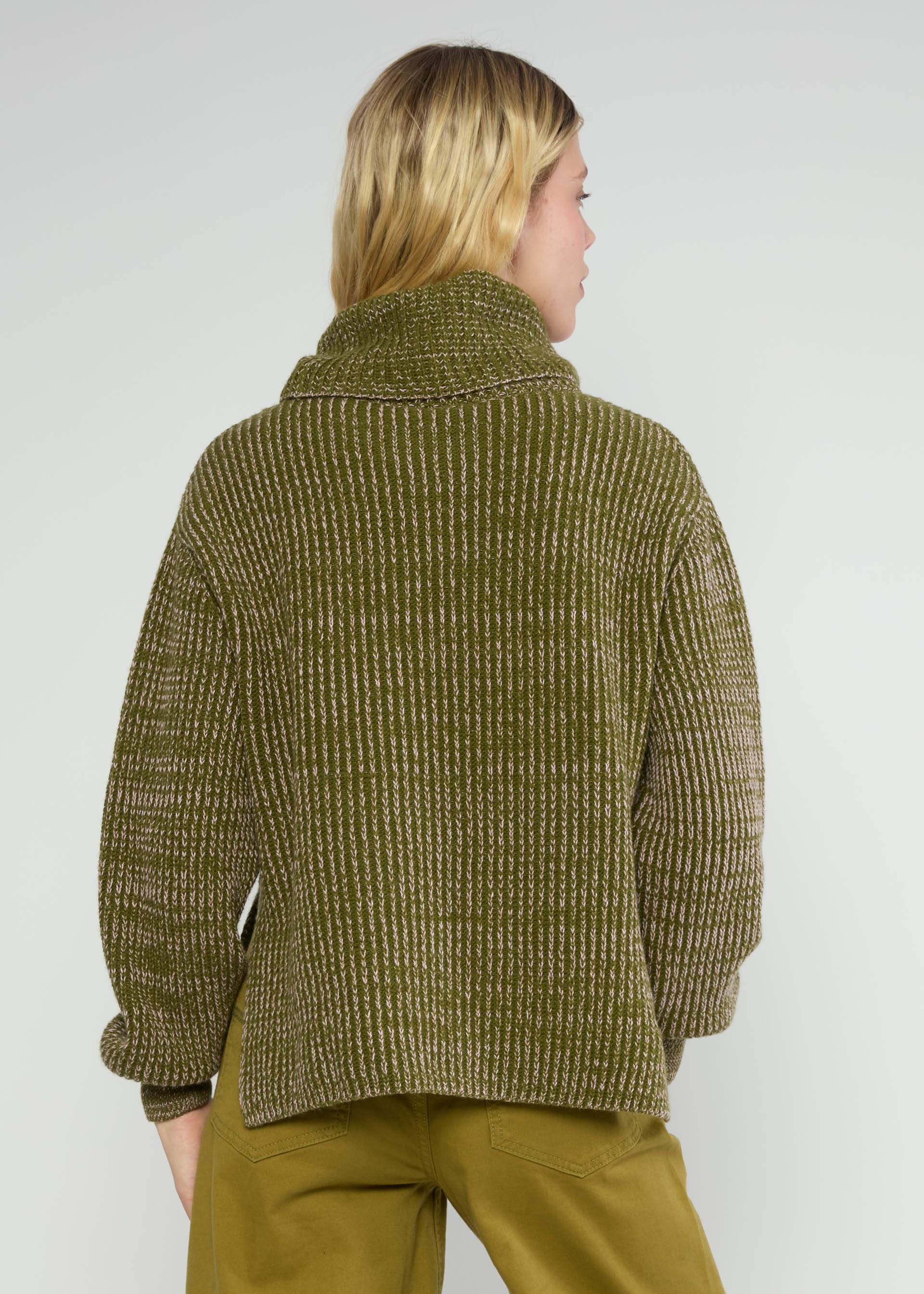 Winterpullover Heritage Hug, star rain knit green, Strickpullover, Grün