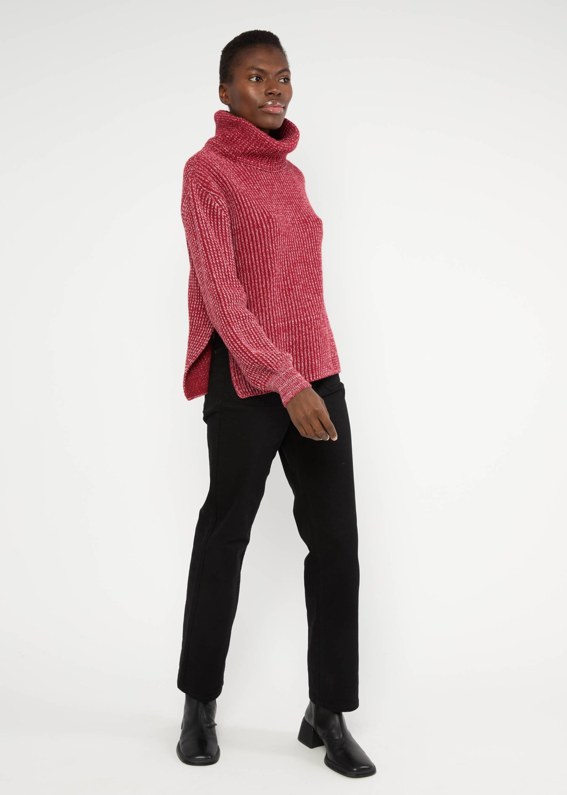 Winter Jumper Heritage Hug, star rain knit red, Knitted Jumpers, Red