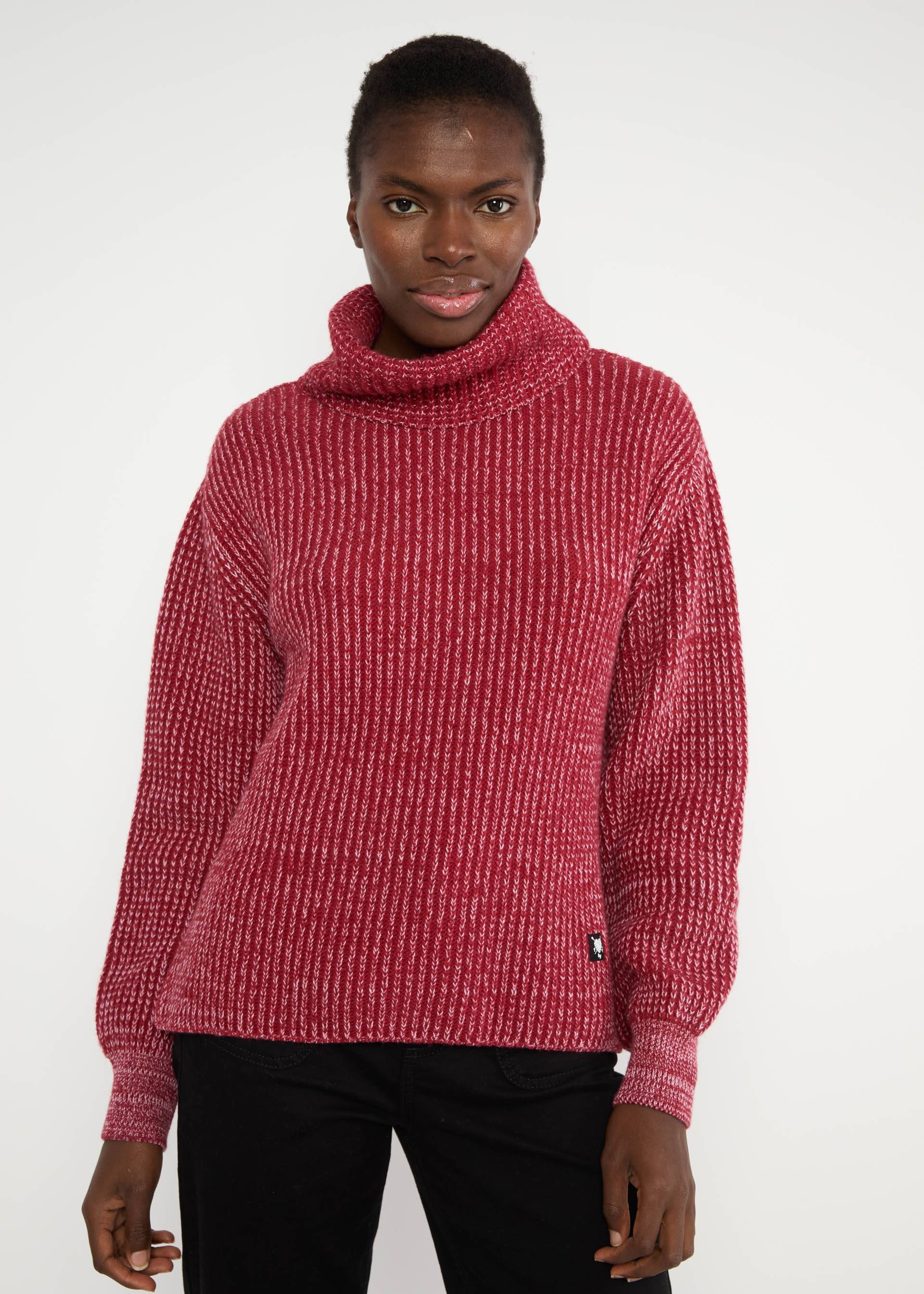 Winter Jumper Heritage Hug, star rain knit red, Knitted Jumpers, Red